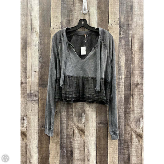 Top Long Sleeve By Free People In Grey, Size: M