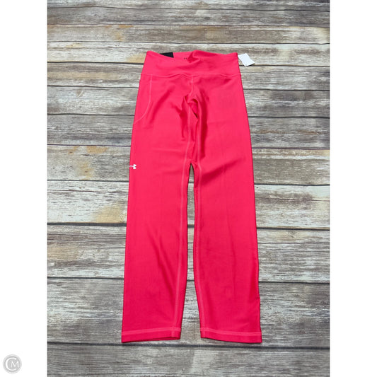 Athletic Leggings By Under Armour In Pink, Size: S