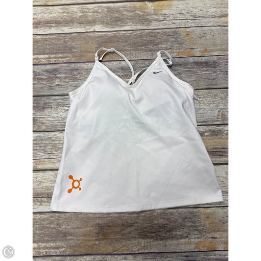 Athletic Tank Top By Nike In White, Size: M