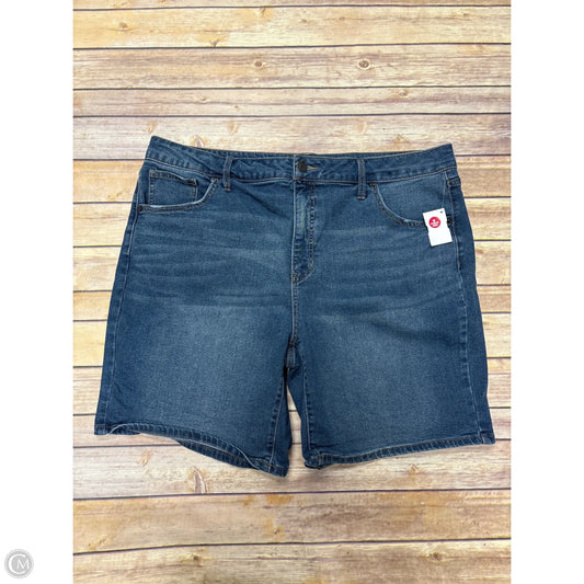Shorts By Terra & Sky In Blue Denim, Size: 20