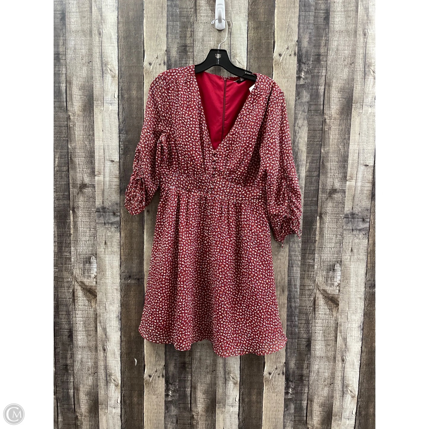 Dress Casual Midi By Madewell In Red, Size: M