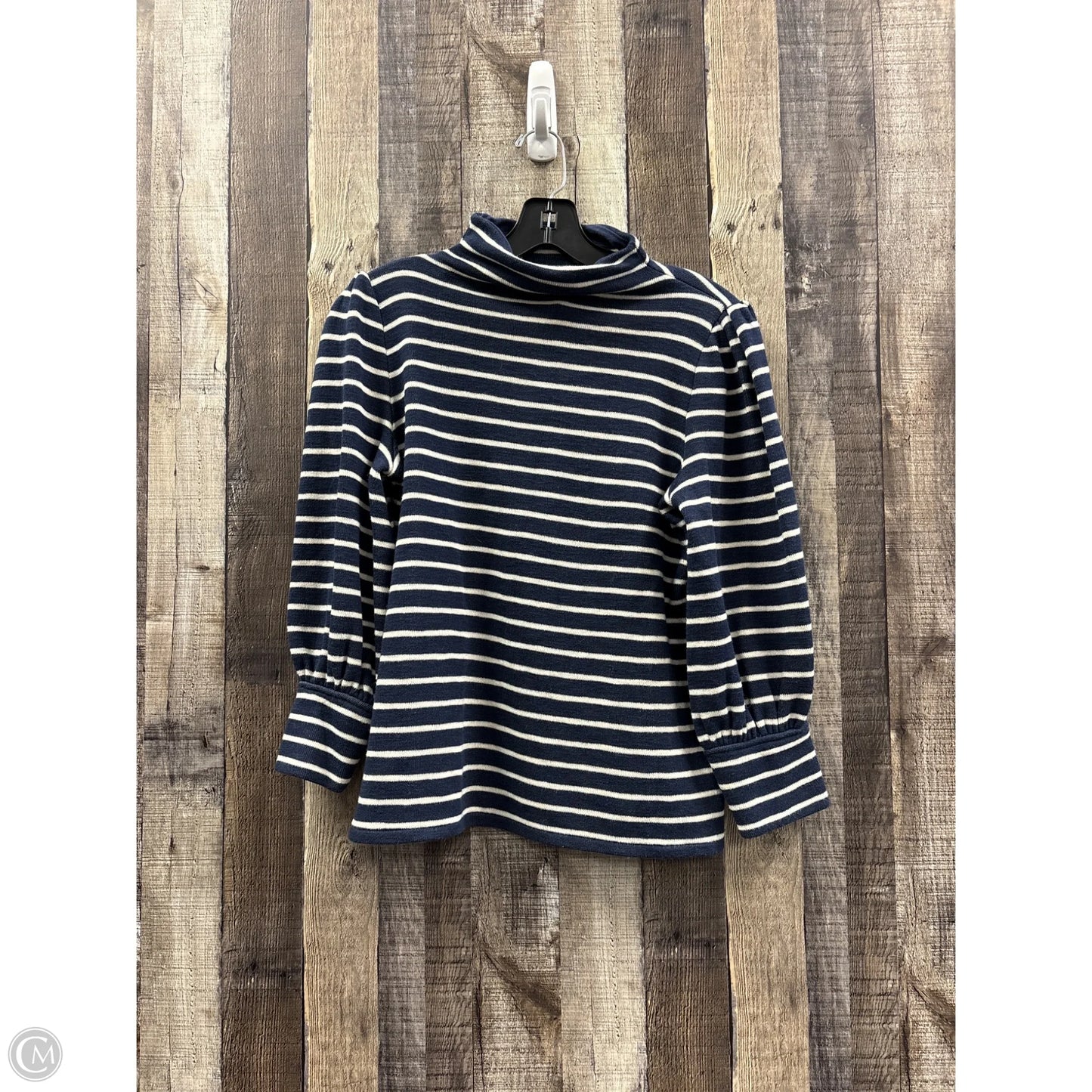 Top Long Sleeve By Madewell In Blue, Size: S