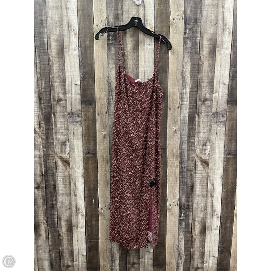 Dress Casual Midi By Abercrombie And Fitch In Red, Size: M
