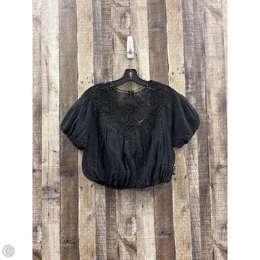 Top Short Sleeve By Abercrombie And Fitch In Black, Size: S