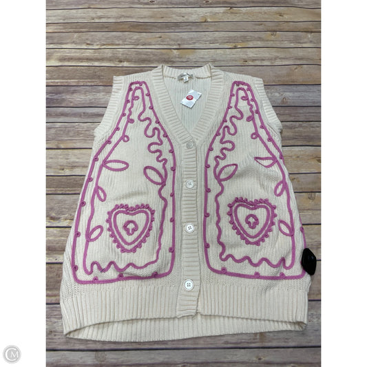 Vest Sweater By Cme In Cream, Size: S
