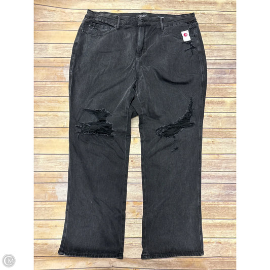 Jeans Straight By Judy Blue In Black Denim, Size: 24