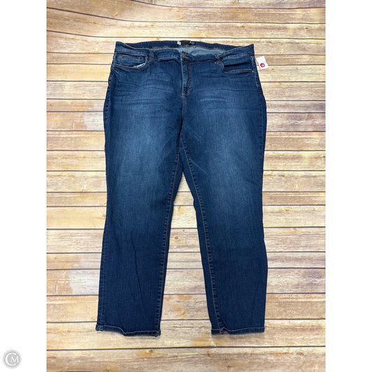 Jeans Skinny By Kut In Blue Denim, Size: 22