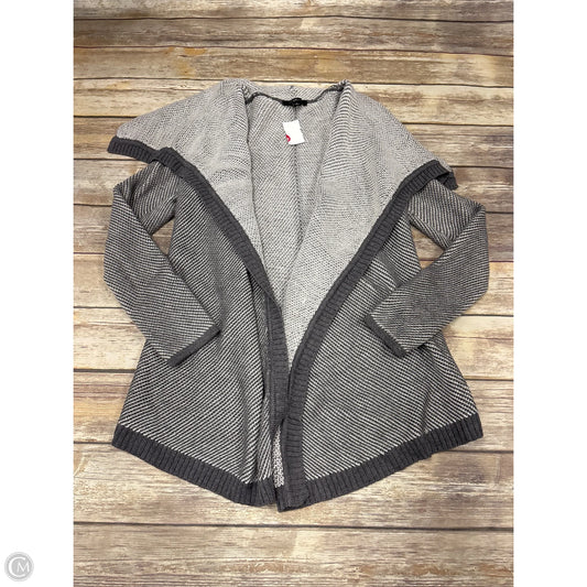Sweater Cardigan By Ann Taylor In Grey, Size: S