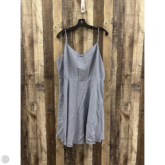 Dress Casual Midi By Old Navy In Checkered Pattern, Size: Xxl