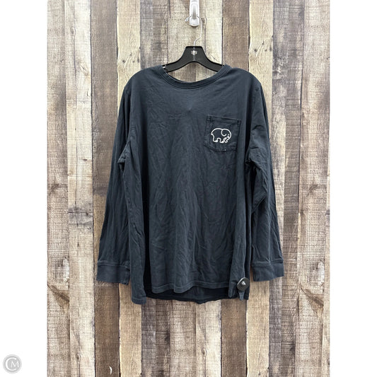 Top Long Sleeve By Ivory Ella In Black, Size: Xxl