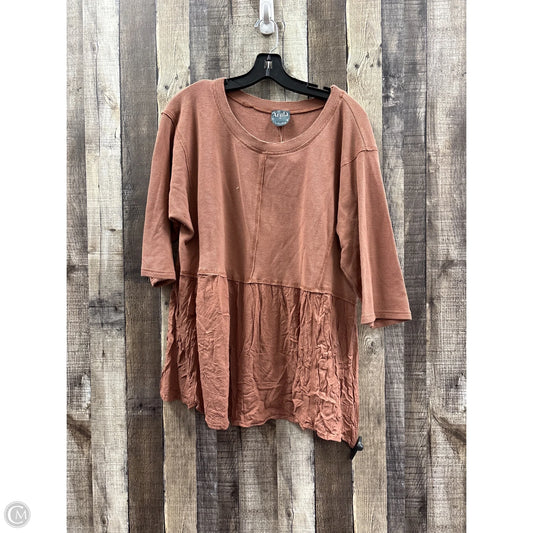 Top Short Sleeve By Arula In Orange, Size: 3x