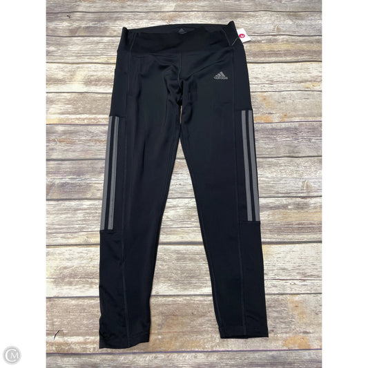 Athletic Leggings By Adidas In Black, Size: L