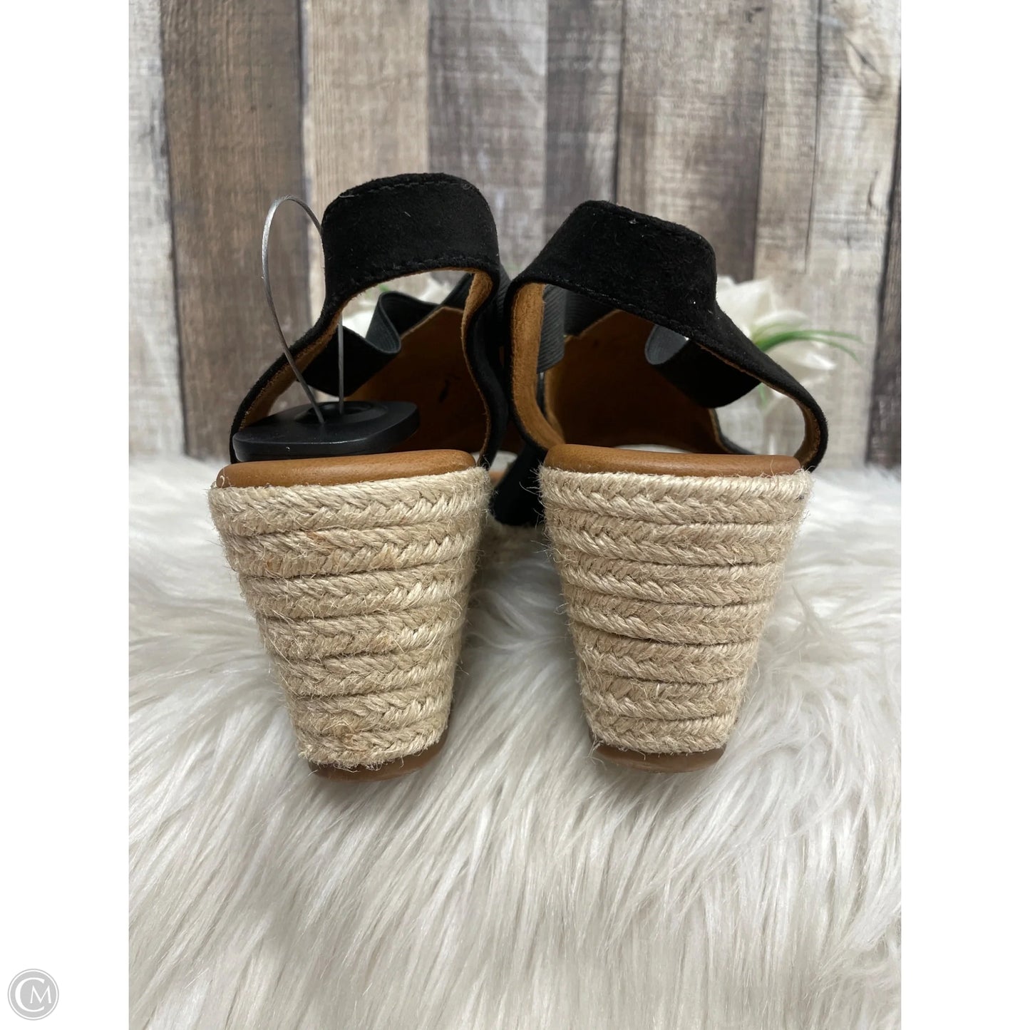 Sandals Heels Wedge By Sonoma In Black, Size: 9