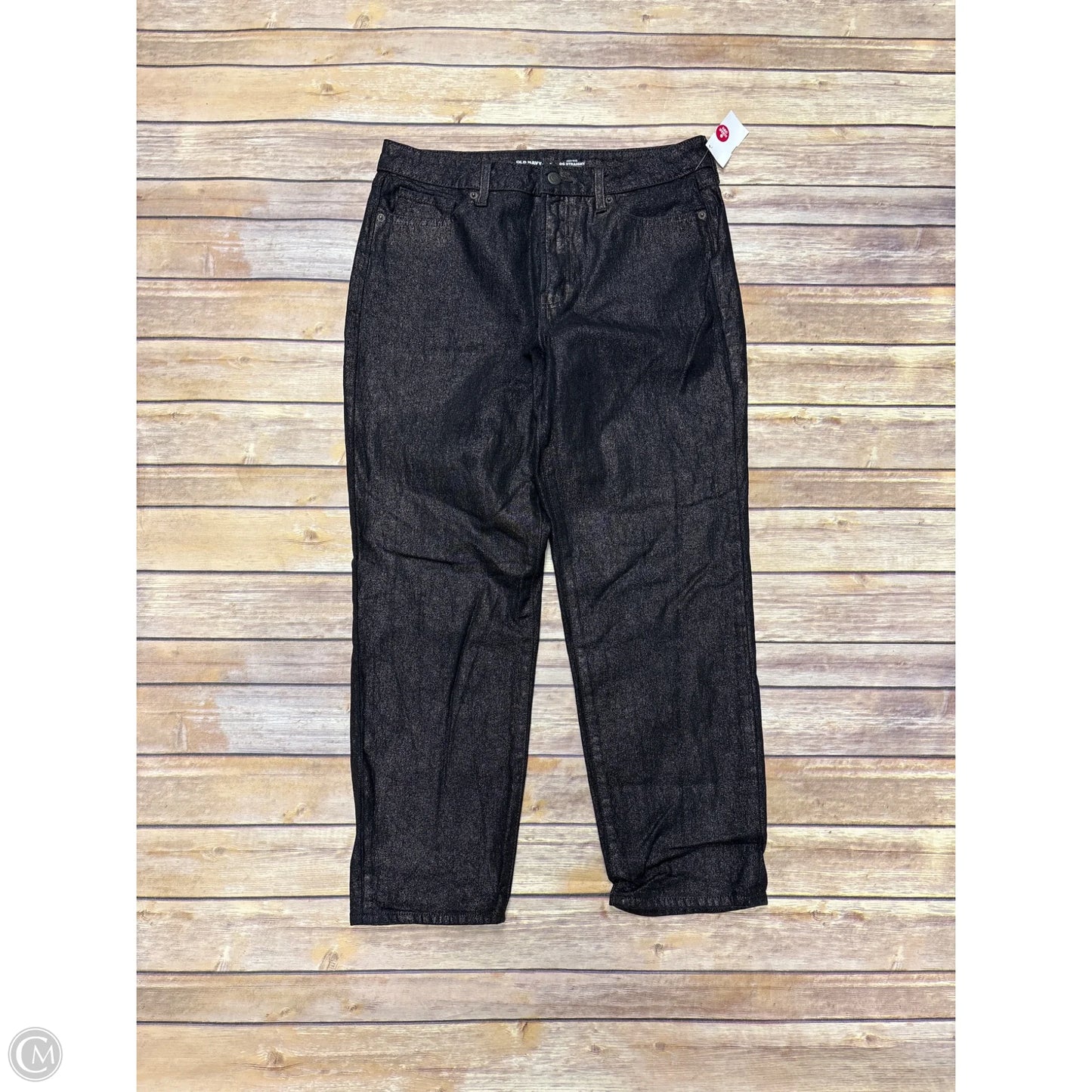 Jeans Straight By Old Navy In Black, Size: 8