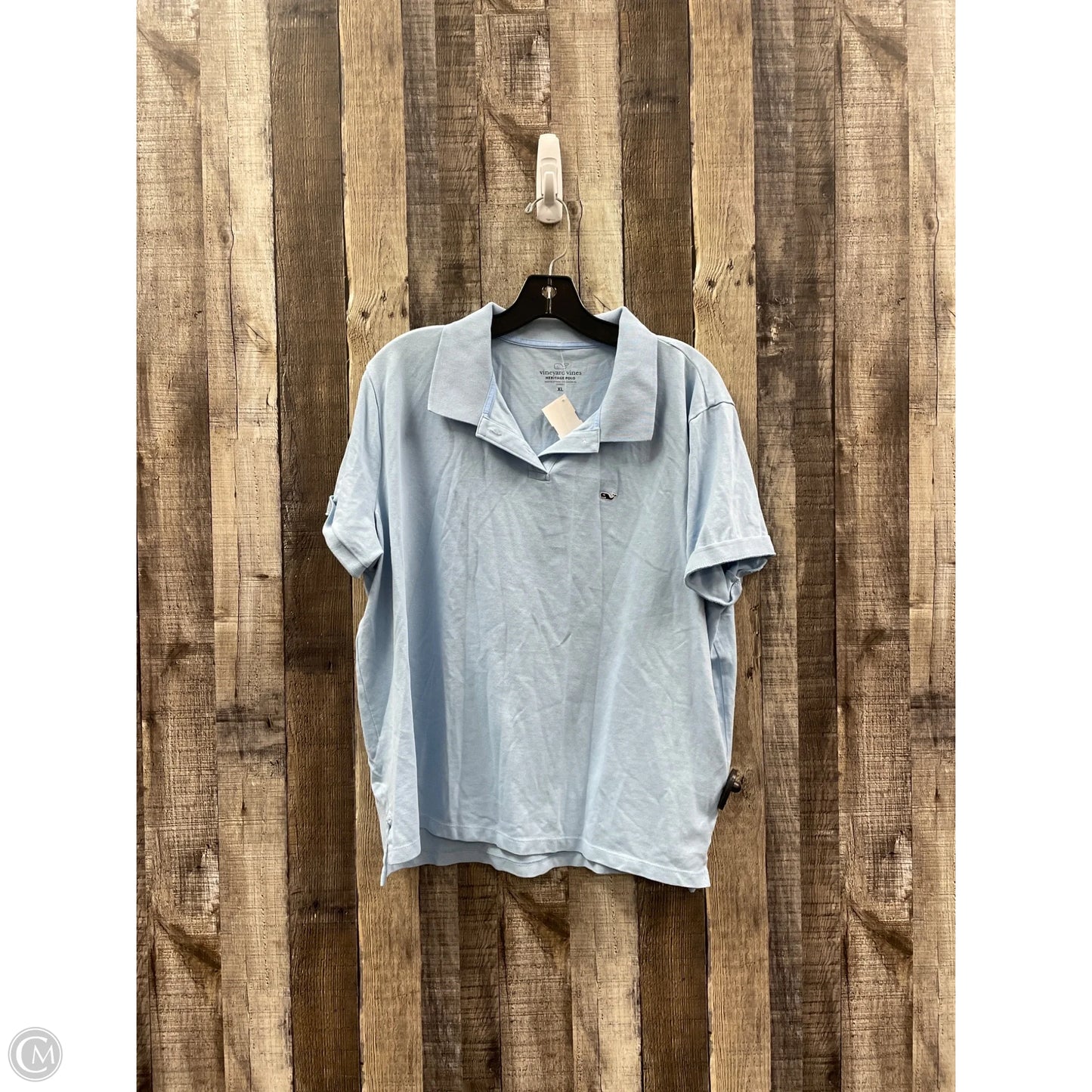 Top Short Sleeve By Vineyard Vines In Blue, Size: Xl