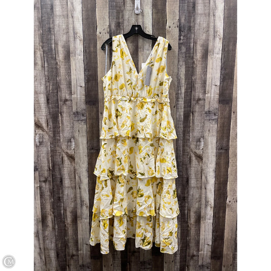Dress Casual Maxi By Daniel Rainn In Multi-colored, Size: Xl