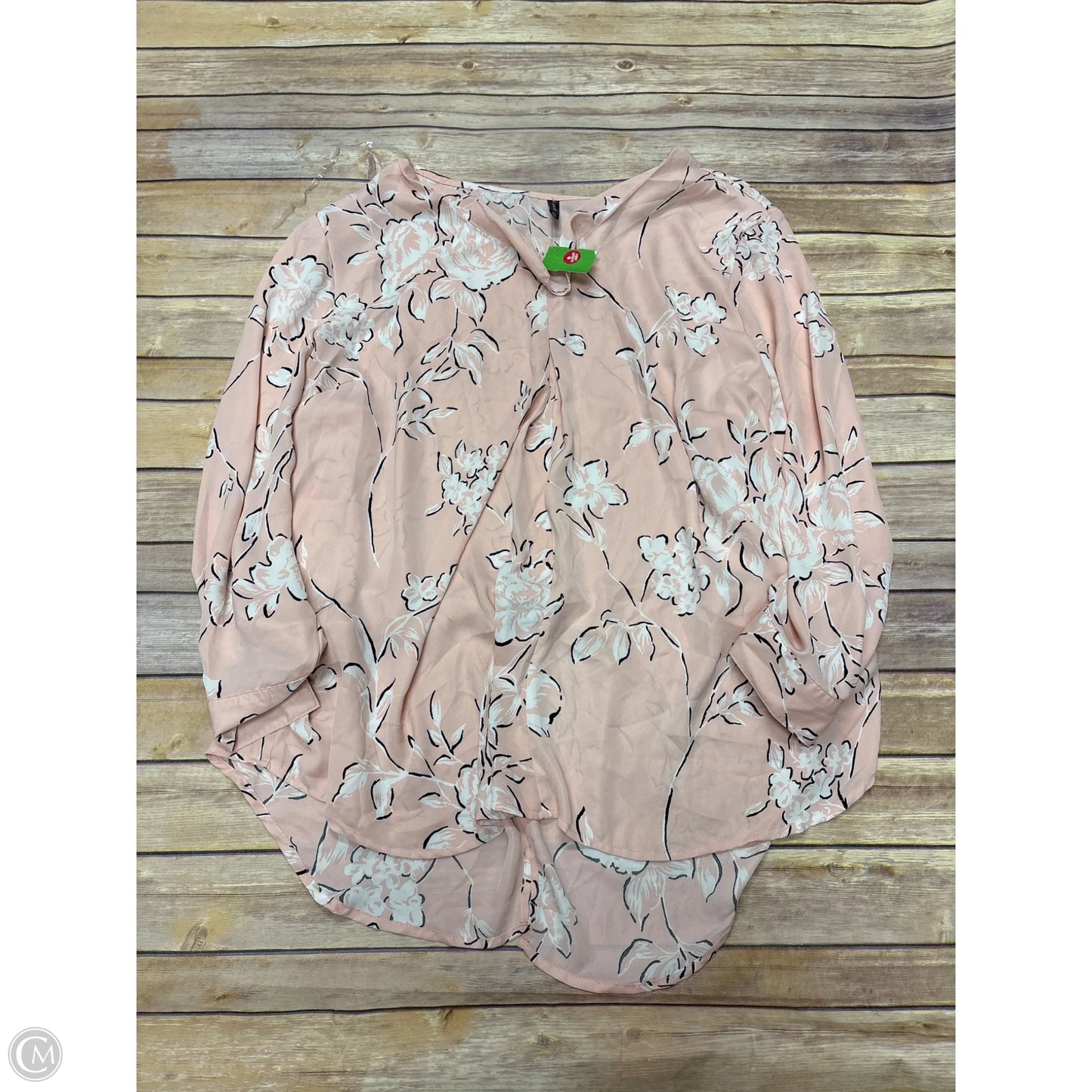 Top Long Sleeve By Massini In Pink, Size: 3x