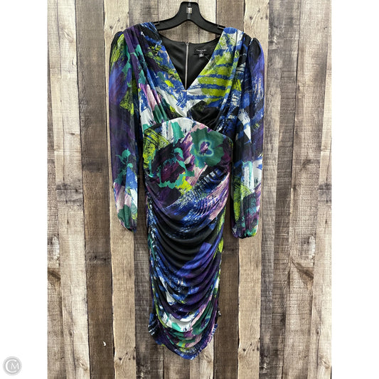 Dress Party Midi By Tahari In Multi-colored, Size: Xs