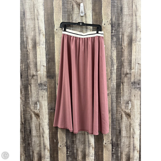 Skirt Maxi By Stylus In Pink, Size: M