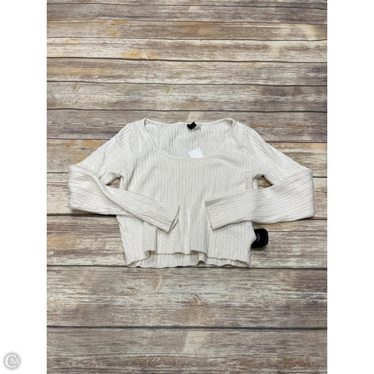 Sweater By Divided In Cream, Size: M