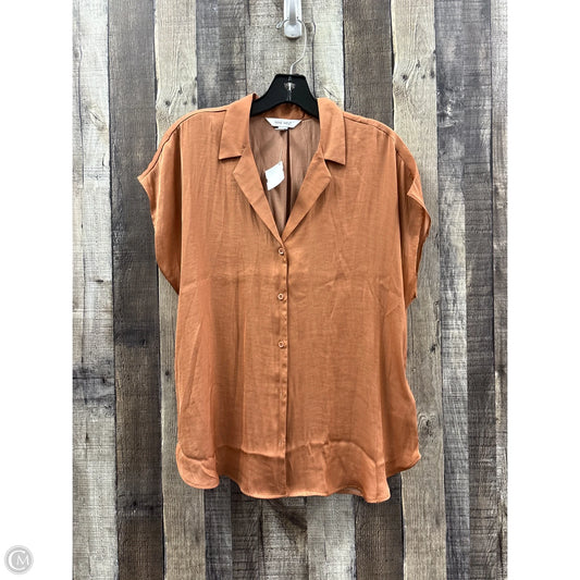 Top Short Sleeve By Nine West In Orange, Size: M