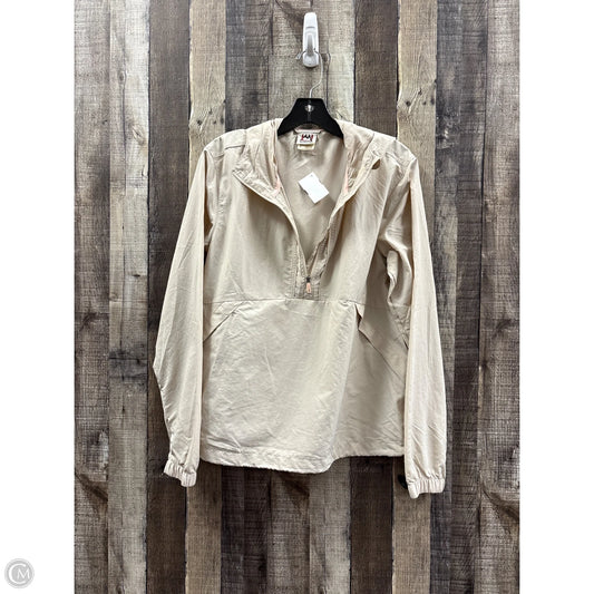 Jacket Windbreaker By Avalanche In Beige, Size: M