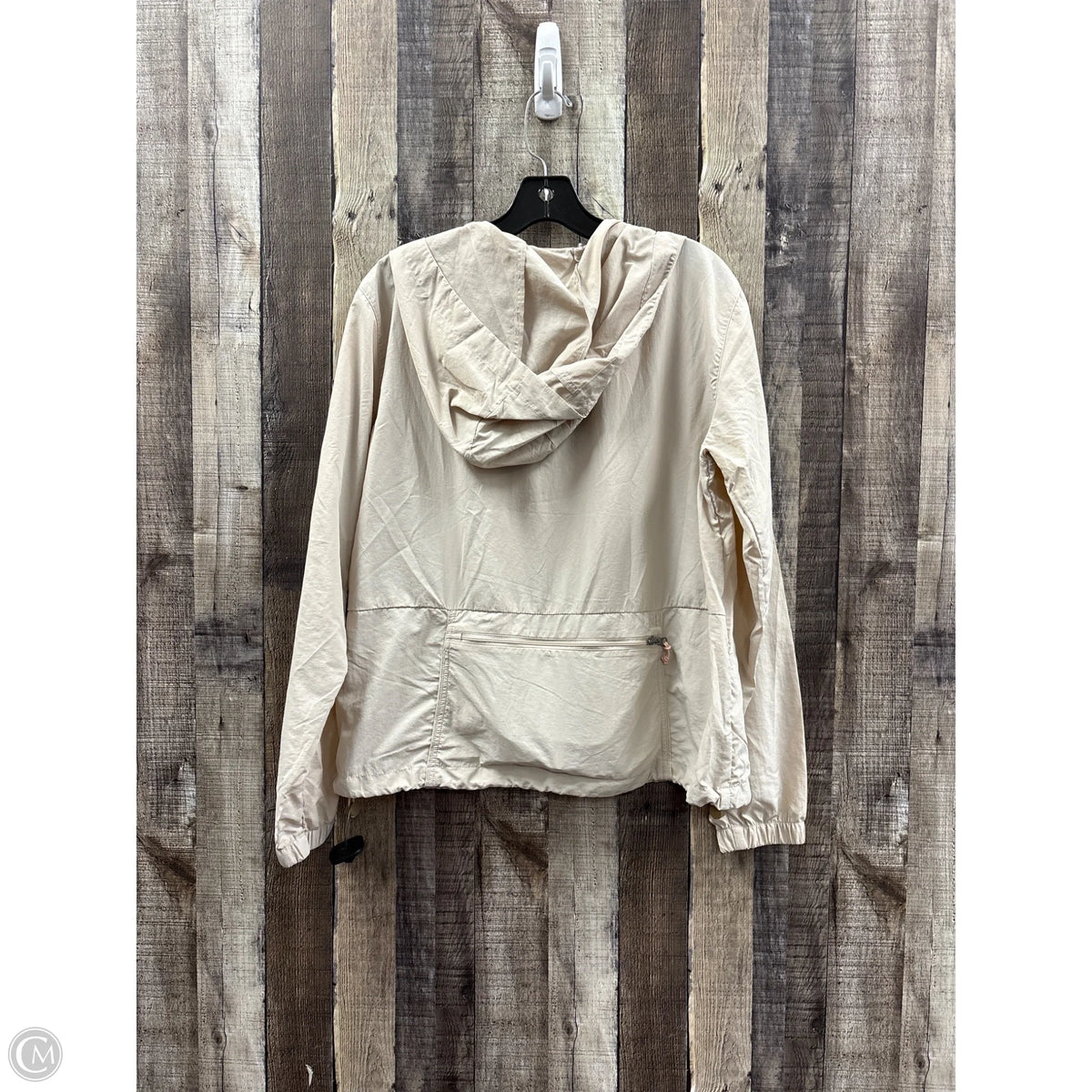 Jacket Windbreaker By Avalanche In Beige, Size: M