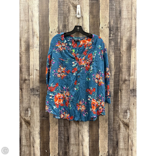 Top Short Sleeve By Torrid In Blue, Size: 3x