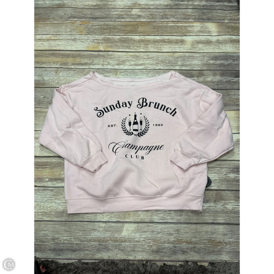 Sweater By Goodie Two Sleeves In Pink, Size: M