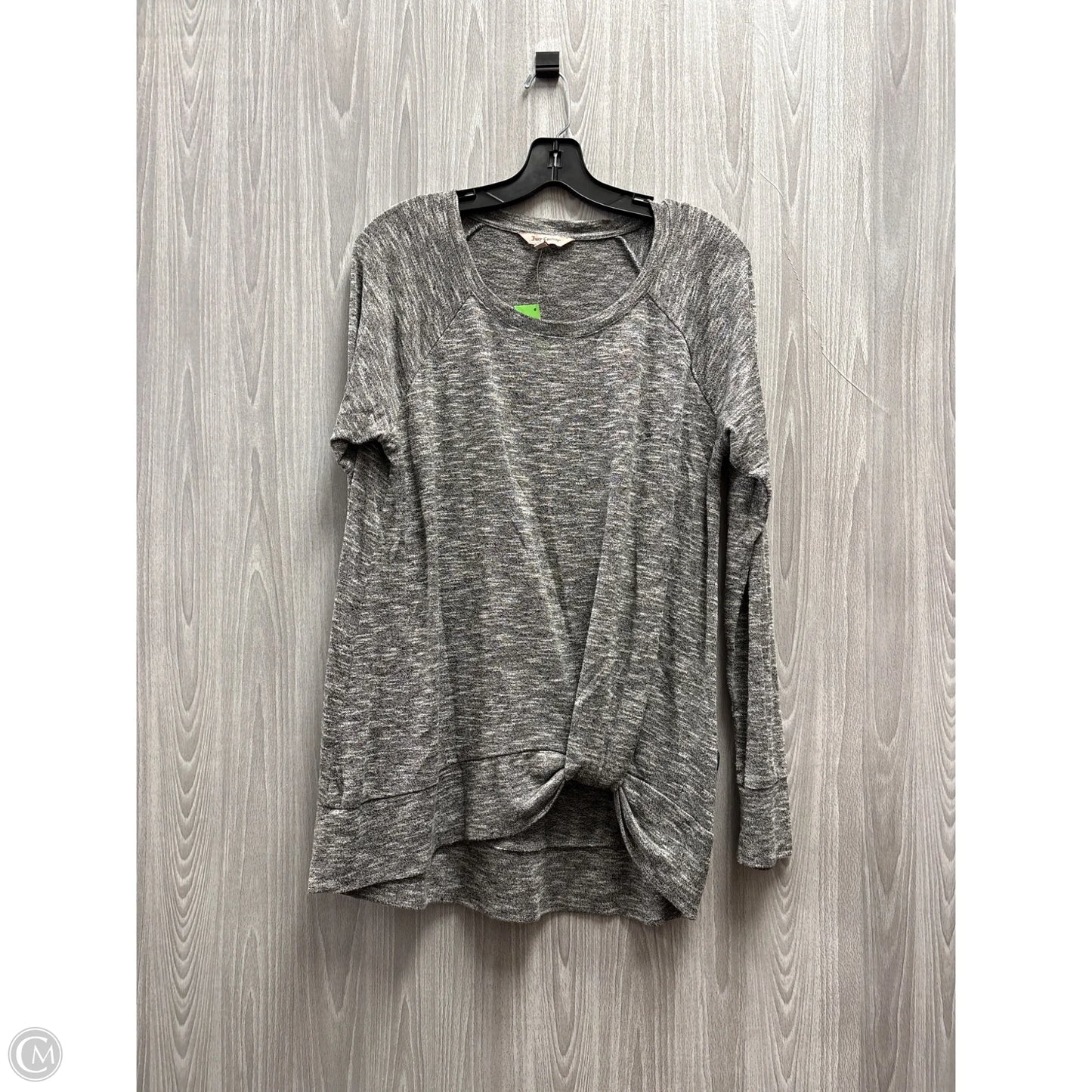 Top Long Sleeve Basic By Juicy Couture In Grey, Size: Xl