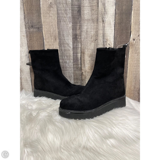 Boots Ankle Flats By Cmc In Black, Size: 12