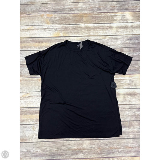 Athletic Top Short Sleeve By Old Navy In Black, Size: S
