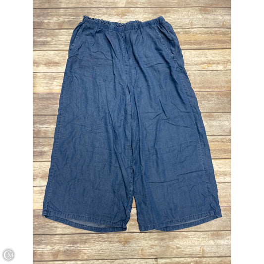 Pants Wide Leg By Penelope Rose In Blue, Size: 1x