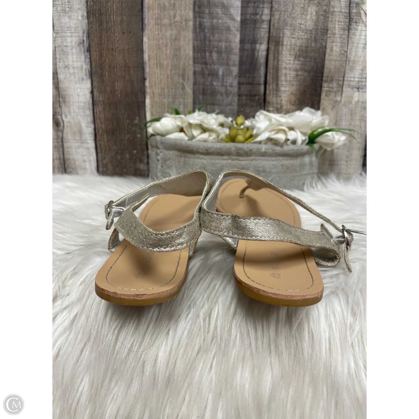 Sandals Flats By Cme In Grey, Size: 11