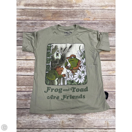 Top Short Sleeve By Cme In Green, Size: L