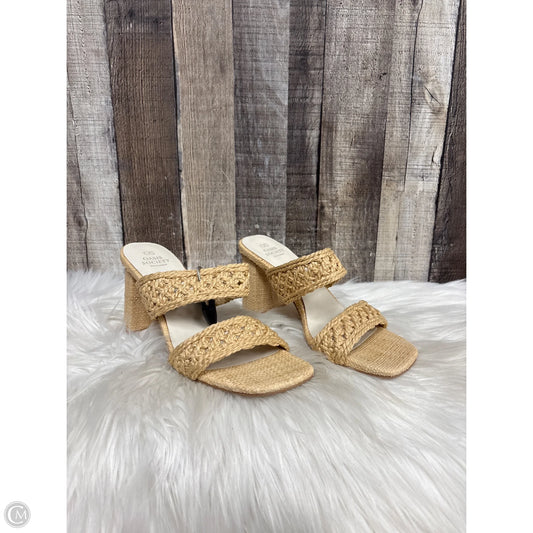 Sandals Heels Block By Oasis Society In Brown, Size: 9