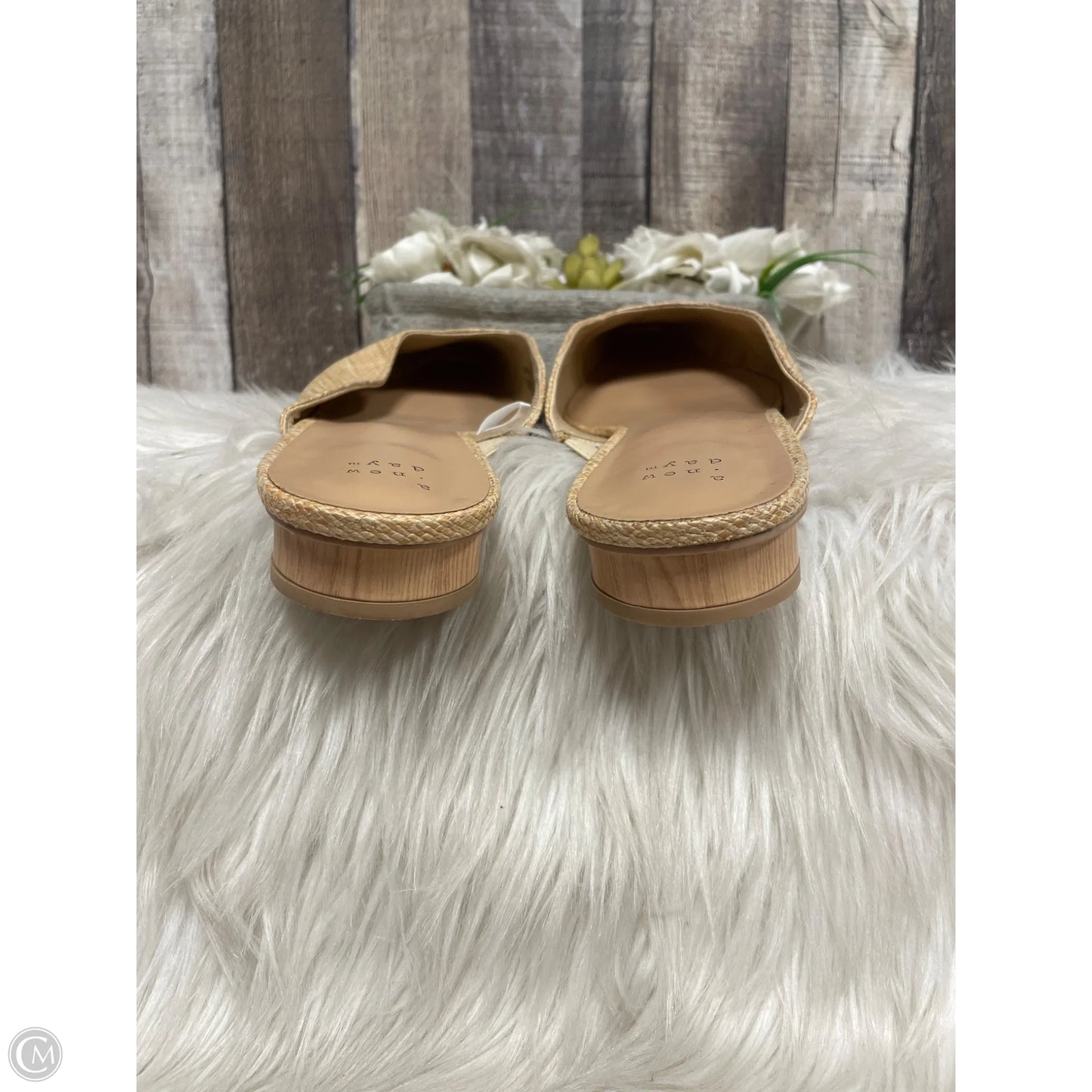 Sandals Heels Block By A New Day In Tan, Size: 11