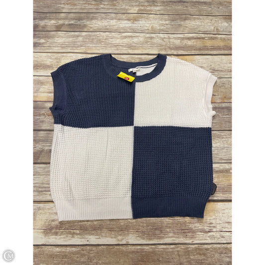 Sweater Short Sleeve By Moon And Madison In Multi-colored, Size: L