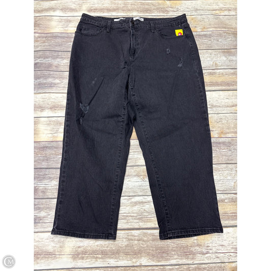 Jeans Skinny By Universal Thread In Black Denim, Size: 20
