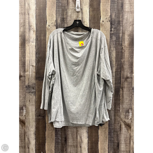 Athletic Top Long Sleeve Collar By Lululemon In Grey, Size: Xl