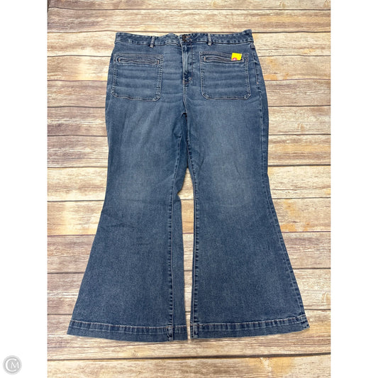 Jeans Flared By American Eagle In Blue Denim, Size: 20