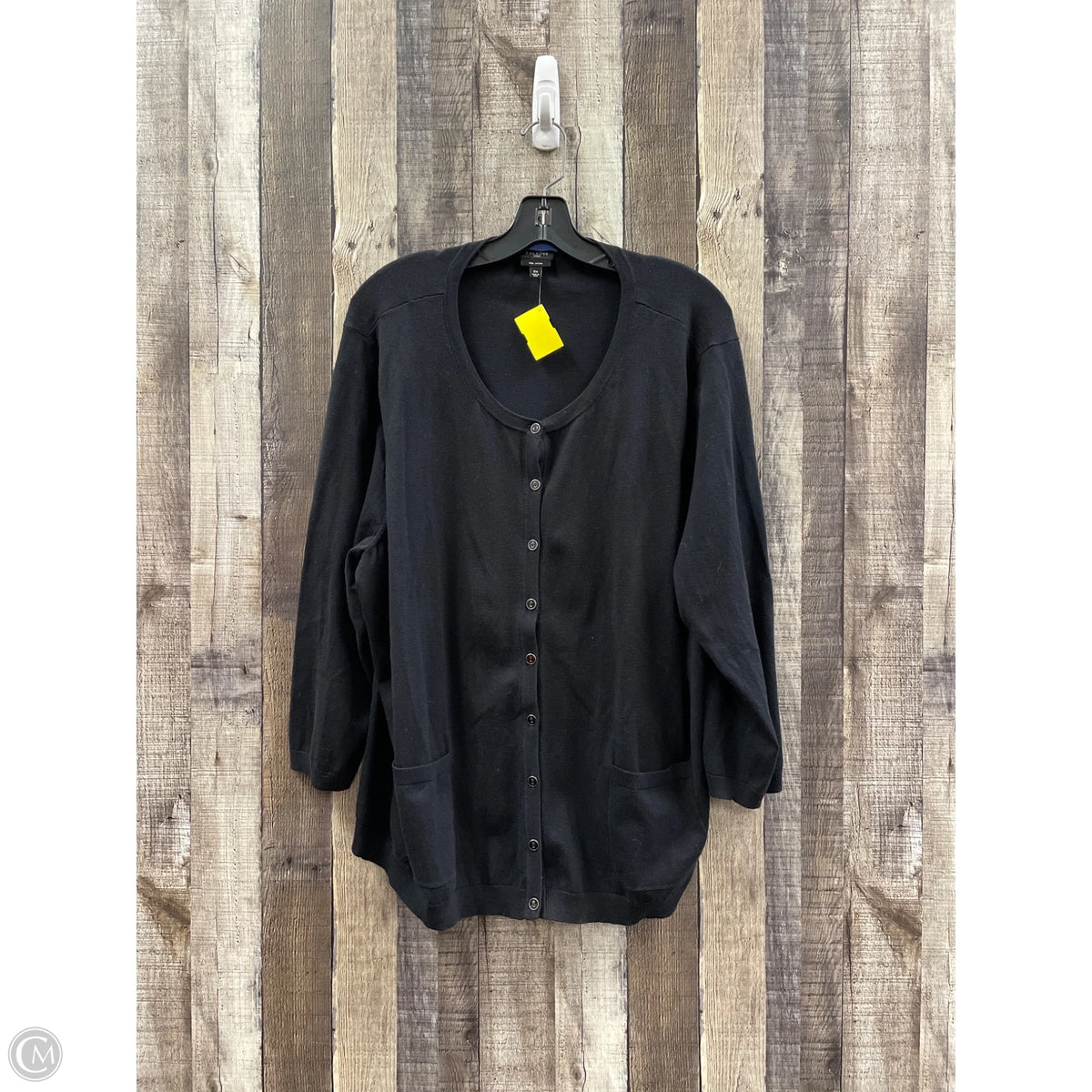 Cardigan By Talbots In Black, Size: 3x