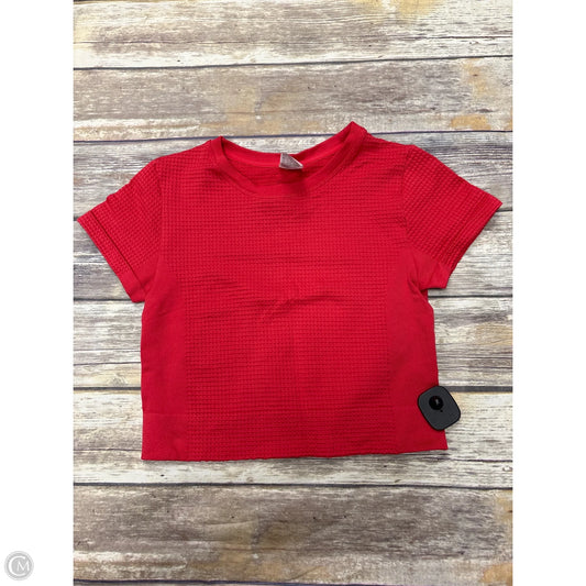 Athletic Top Short Sleeve By All In Motion In Red, Size: M