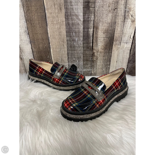 Shoes Heels Platform By Jessica Simpson In Plaid Pattern, Size: 8