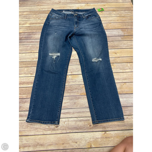 Jeans Straight By Time And Tru In Blue, Size: 14