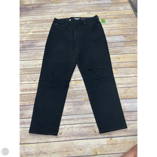 Jeans Straight By Levis In Black, Size: 14