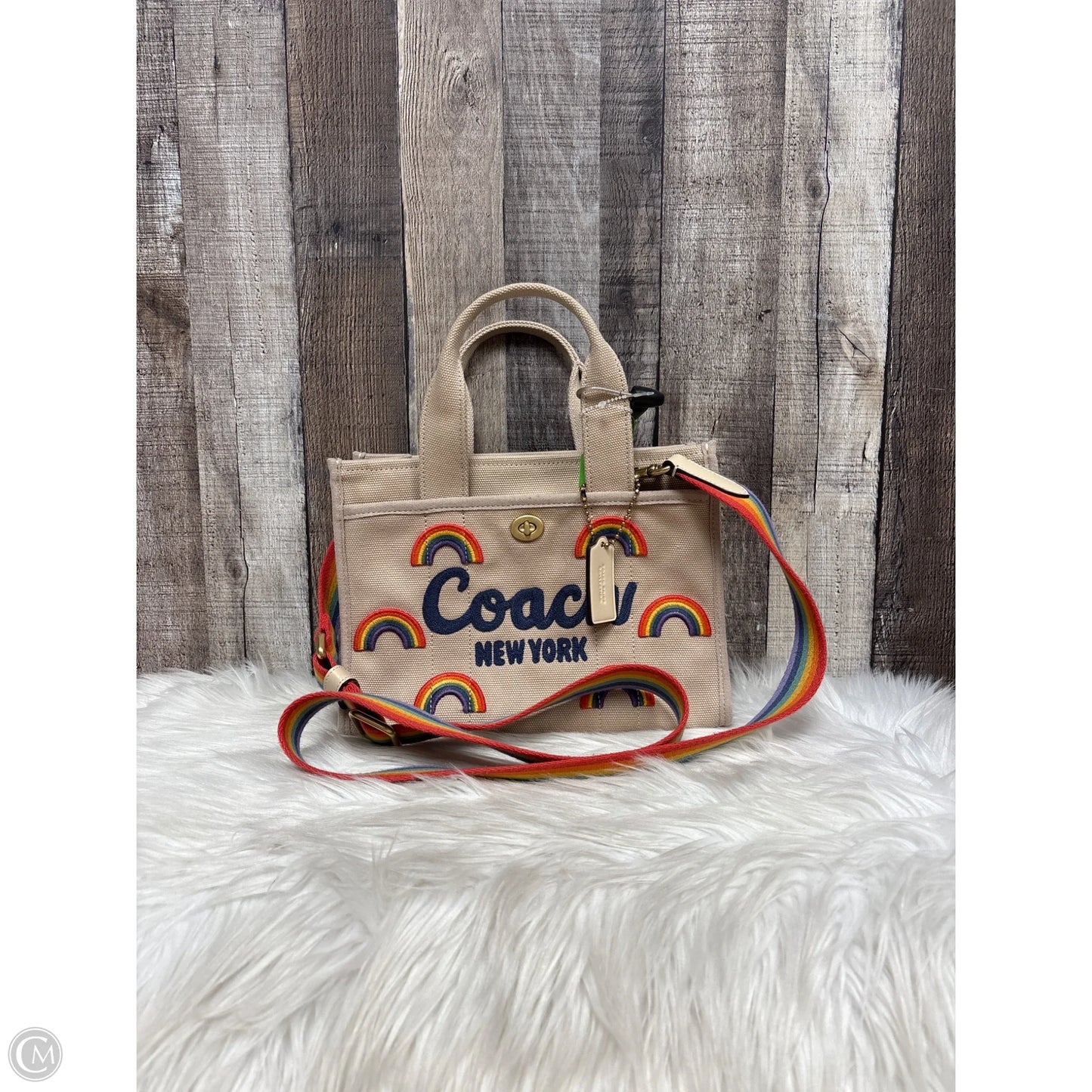 Handbag Designer By Coach, Size: Medium