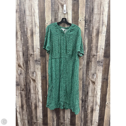 Dress Casual Maxi By Cme In Green, Size: Xl