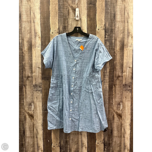 Dress Casual Maxi By Madewell In Blue, Size: L