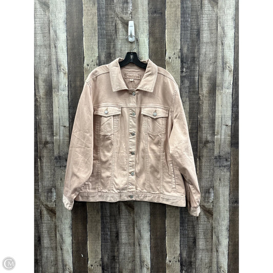 Jacket Denim By Maurices In Tan, Size: 3x